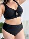 Чорний роздільний купальник PLUS SIZE з утяжкою 13747 фото 7
