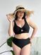 Чорний роздільний купальник PLUS SIZE з утяжкою 13747 фото 1