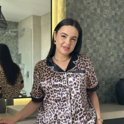 Піжама з леопардовим принтом PLUS SIZE з сорочкою та штанами 13299 фото
