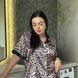 Піжама з леопардовим принтом PLUS SIZE з сорочкою та штанами 13299 фото 17