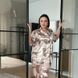 Піжама з леопардовим принтом PLUS SIZE з сорочкою та штанами 13304 фото 15
