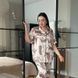 Піжама з леопардовим принтом PLUS SIZE з сорочкою та штанами 13304 фото 16