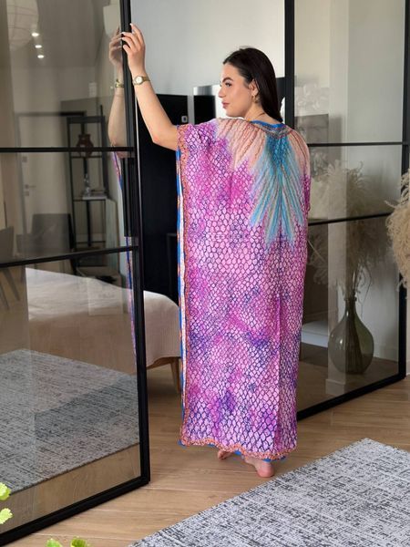 Довга сукня-туніка рожева PLUS SIZE 12475 фото