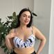 Чорно-білий роздільний купальник з тунікою PLUS SIZE з поролоновими чашками 13203 фото 3