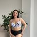 Чорно-білий роздільний купальник з тунікою PLUS SIZE з поролоновими чашками 13203 фото 6