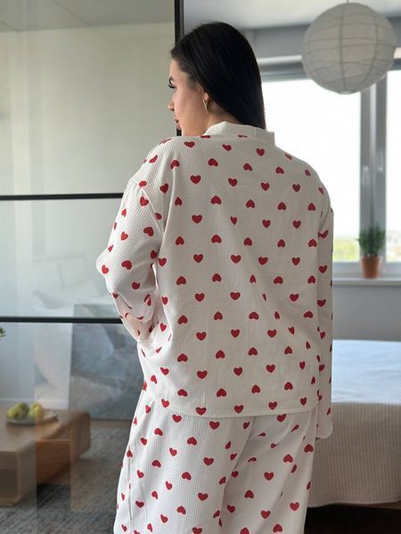 Піжама PlUS SIZE у сердечко 13423 фото
