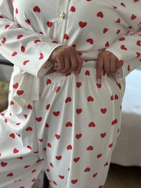 Піжама PlUS SIZE у сердечко 13423 фото