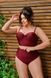 Роздільний купальник PLUS SIZE з високими плавками, твердими чашками в кольорі бордо 871769 фото 1