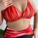 Роздільний помаранчевий купальник PLUS SIZE з високими трусиками та утяжкою 13505 фото 8
