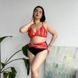 Роздільний помаранчевий купальник PLUS SIZE з високими трусиками та утяжкою 13505 фото 4