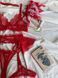 Червоний мереживний комплект білизни з поясом та гартерами 753391s2 фото 17