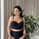 Роздільний купальник PLUS SIZE з високими плавками, твердими чашками в чорному кольорі 8946 фото 6