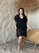 Жіноча чорна пляжна туніка PLUS SIZE 16000 фото 3