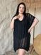 Жіноча чорна пляжна туніка PLUS SIZE 16000 фото 4