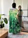 Сукня-туніка з орнаментом зелена PLUS SIZE 12522 фото 9