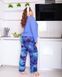 Синя піжама для дівчат PLUS SIZE 264120 фото 2
