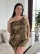 Леопардова піжама PLUS SIZE з шортами 12988 фото 15