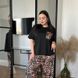 Жіноча піжама PLUS SIZE з леопардовим принтом 13259 фото 4