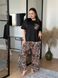 Жіноча піжама PLUS SIZE з леопардовим принтом 13260 фото 4