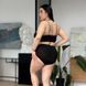 Чорний роздільний купальник PLUS SIZE з леопардовим принтом 13678 фото 8